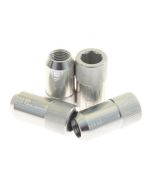 D1 SPEC Nakrętki do felg M12x1,25 imbusowe srebrne