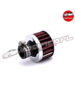 MODIFIED Filtr odmy 12 mm czerwony/chrom