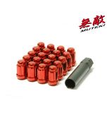 MUTEKI Nakrętki do felg M12x1,5 zamknięte czerwone